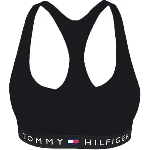 Tommy Hilfiger VEL-UNLINED BRALETTE VELOUR Sport BH, schwarz, größe L