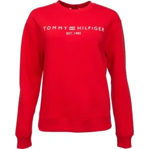 Tommy Hilfiger MDRN REG CORP LOGO C-NK SWTSHRT Damen Sweatshirt, rot, größe M