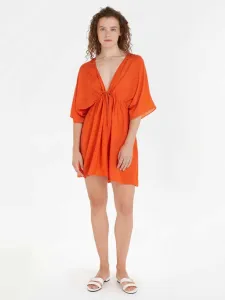 Tommy Hilfiger Cover Up Short Dress SS Kleid Orange #996426