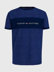 Tommy Hilfiger CN SS TEE LOGO FLAG Herrenshirt, blau, größe S