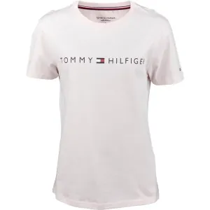 Tommy Hilfiger CN SS TEE LOGO Herrenshirt, rosa, größe L