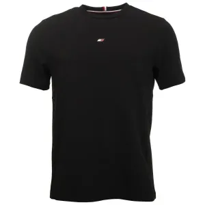 Tommy Hilfiger ESSENTIALS SMALL LOGO S/S TEE Herrenshirt, schwarz, größe L