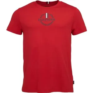 Tommy Hilfiger GLOBAL STRIPE WREATH Herren T-Shirt, rot, größe L