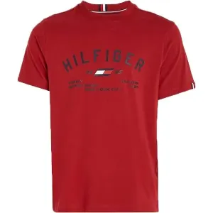 Tommy Hilfiger GRAPHIC S/S TEE Herrenshirt, rot, größe L