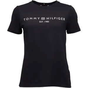 Tommy Hilfiger LOGO CREW NECK Damenshirt, dunkelblau, größe M