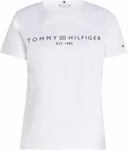 Tommy Hilfiger LOGO CREW NECK Damenshirt, weiß, größe XL