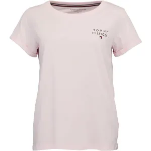 Tommy Hilfiger TH ORIGINAL-SHORT SLEEVE T-SHIRT Damenshirt, rosa, größe M