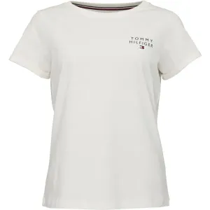 Tommy Hilfiger TH ORIGINAL-SHORT SLEEVE T-SHIRT Damenshirt, weiß, größe L