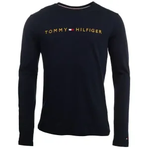 Tommy Hilfiger TOMMY ORIGINAL-CN LS TEE LOGO Herren Trikot mit langen Ärmeln, dunkelblau, größe XL