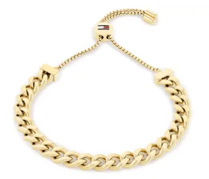 Tommy Hilfiger Schickes vergoldetes Armband Sliding Chains 2780776