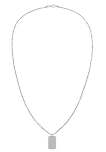 Tommy Hilfiger Stilvolle Halskette aus Stahl mit einem Anhänger in Form einer Erkennungsmarke 2790359