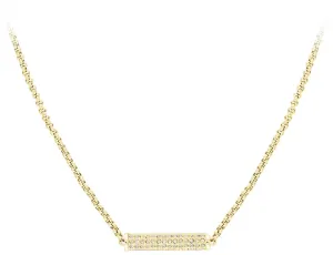 Tommy Hilfiger Vergoldete Halskette mit Kristallen TH2780193