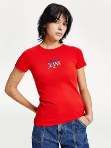 Tommy Jeans T-Shirt Rot