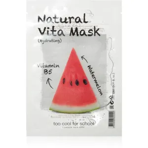 Too Cool For School Natural Vita Mask Hydrating Watermelon Feuchtigkeitsspendende Tuchmaske 23 g