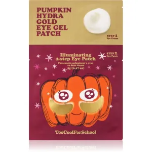 Too Cool For School Pumpkin Hydra Gold Eye Gel Patch feuchtigkeitsspendende Gel-Maske für den Augenbereich 2 St