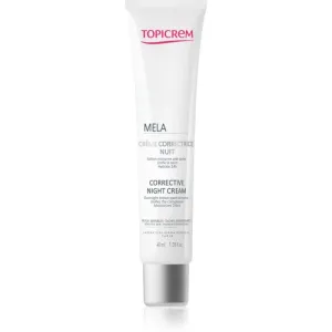 Topicrem MELA Corrective Night Cream korrigierende Nachtcreme gegen Pigmentflecken 40 ml