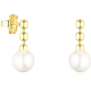 Tous Elegante vergoldete Ohrringe mit Perlen Gloss 111233590