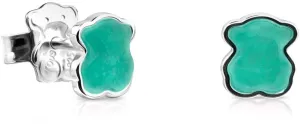 Tous Silberne Teddybär-Ohrringe mit Amazonit Icon Color 815433600
