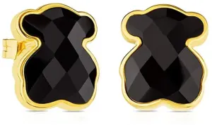 Tous Silberne Ohrringe mit Onyx Teddybär Icon Color 215433580