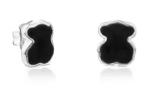Tous Silberne Teddybär-Ohrringe mit Onyx New Color 1000147900