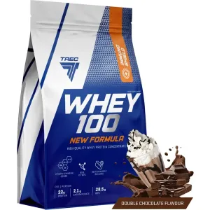 Trec Nutrition Whey 100 New Formula Molkenprotein Geschmack Double Chocolate 700 g