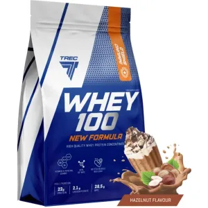 Trec Nutrition Whey 100 New Formula Molkenprotein Geschmack Hazelnut 700 g