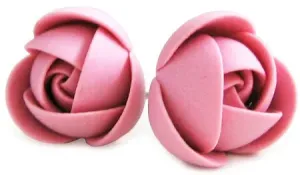 Troli alt rosa Ohrringe Hülsen kleinere Blumen