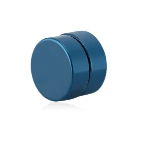 Troli Blauer magnetischer Single-Ohrring 2in1 (Ohrstecker, Minibrosche) VSE6018BL-PET