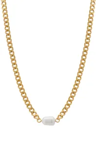Troli ElegantElegante vergoldete Halskette mit einer Süßwasserperle VAAXP539
