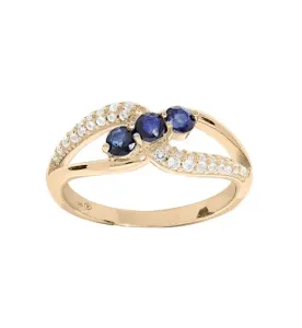 Troli ElegantEleganter vergoldeter Ring mit Zirkonen PO/SR08669B 52 mm