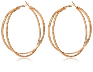 Troli Fashion Bronzene runde Ohrringe