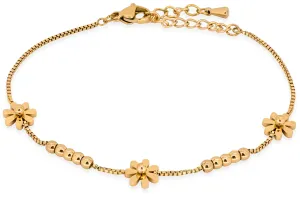 Troli Feines vergoldetes Armband mit Blumen