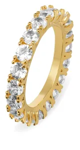 Troli Glitzernder vergoldeter Ring mit Zirkonen VBR039G-A 52 mm