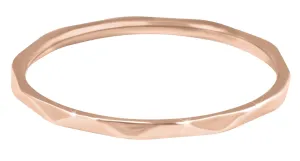 Troli minimalistischer vergoldeter Ring mit zartem Rosendesign 49 mm