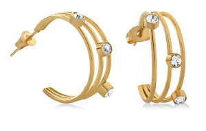 Troli Moderne vergoldete Ohrringe mit Zirkonen VAAJDE2022985G
