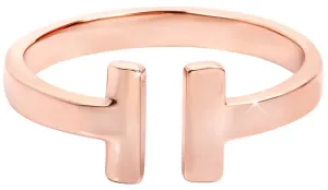 Troli Offener rosevergoldeter Stahl Ring 52 mm