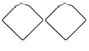 Troli Ohrringe aus Stahl Rhombus