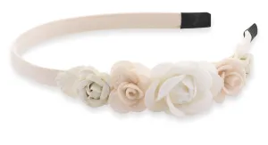 Troli Schickes beiges Haarband mit Blumen