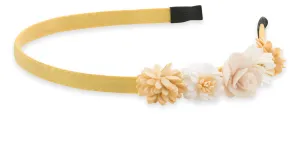 Troli Schickes gelbes Haarband mit Blumen