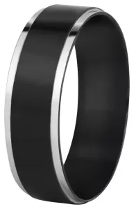 Troli Stahl Ehering schwarz / silber 51 mm
