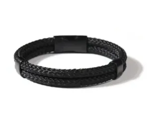 Troli Stilvolles schwarzes Armband VSB005 BB-PET