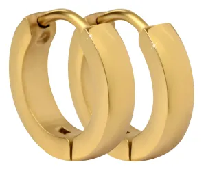 Troli Vergoldete Stahlohrringe Ringe