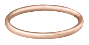 Troli Vergoldeter minimalistischer Ring aus rosafarbenem Stahl 57 mm