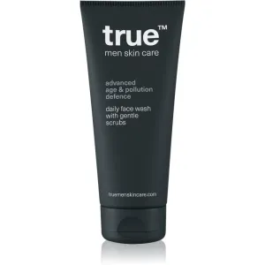 true men skin care Daily face wash with gentle scrubs Reinigungsgel mit Peelingwirkung für Herren 200 ml