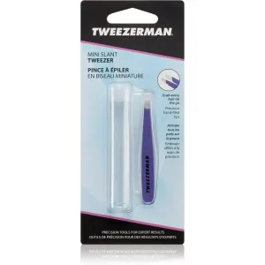 Tweezerman Mini Slant Pinzette mit abgeschrägten Enden mini mit Reise-Etui Lavender 1 St
