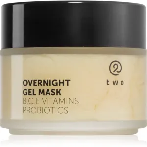 two cosmetics Overnight Gel Mask feuchtigkeitsspendende und nährende Gesichtsmaske mit Probiotika 100 ml