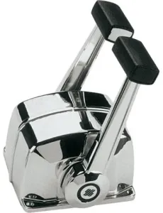 Ultraflex B66 Twinlever control for two engines chrome plated