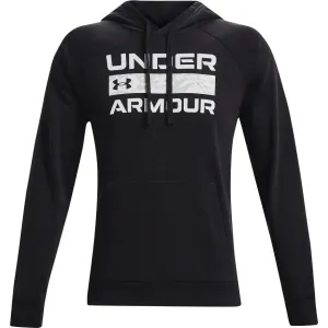 Under Armour RIVAL FLC SIGNATURE HD Herren Sweatshirt, schwarz, größe XL