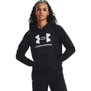 Under Armour RIVAL FLEECE BIG LOGO Sweatshirt für Damen, schwarz, größe L