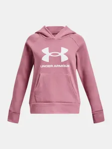Under Armour RIVAL FLEECE BL HOODIE  Sweatshirt für Mädchen, rosa, größe ysm